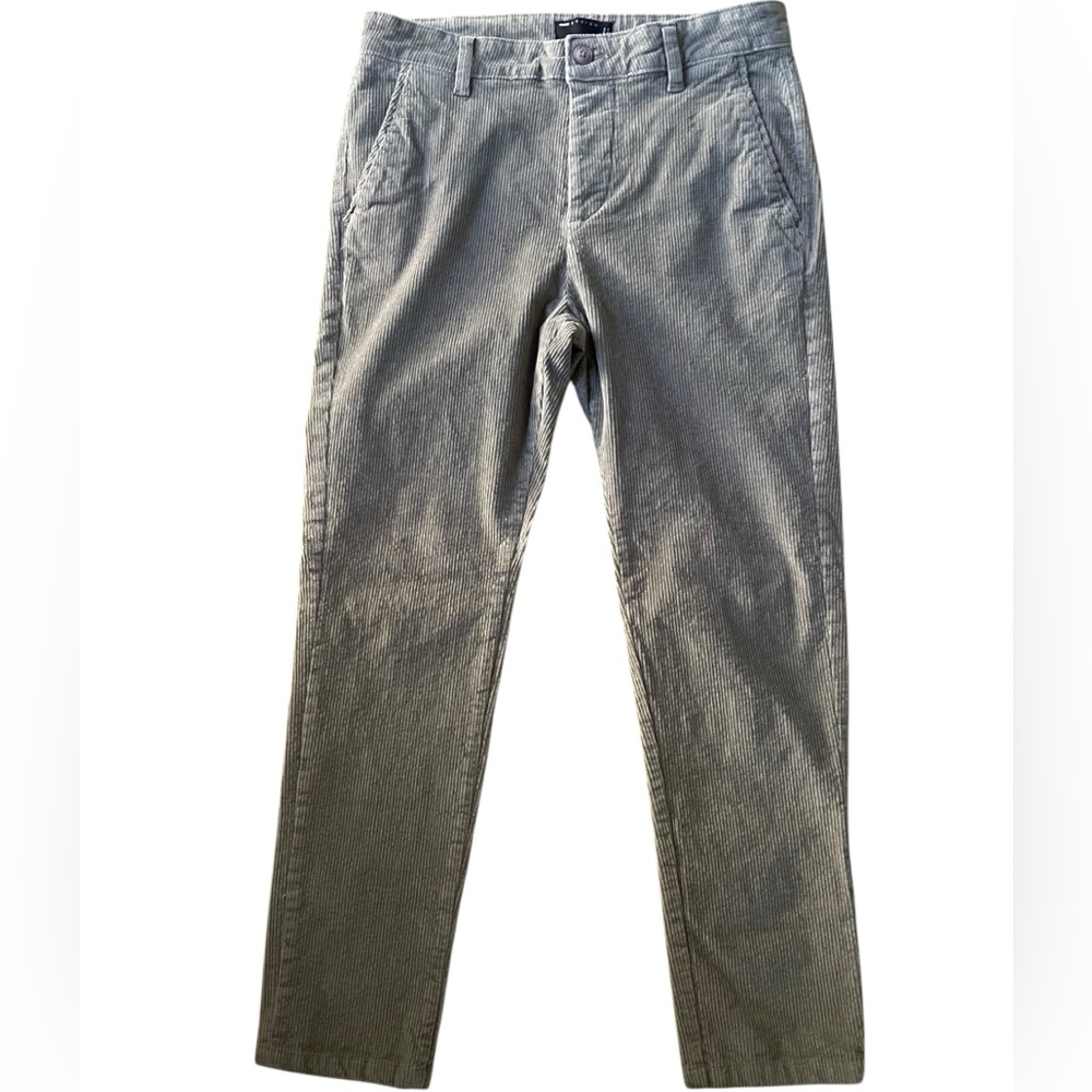ASOS Design Mens Olive Green Corduroy Pants Size 33x34